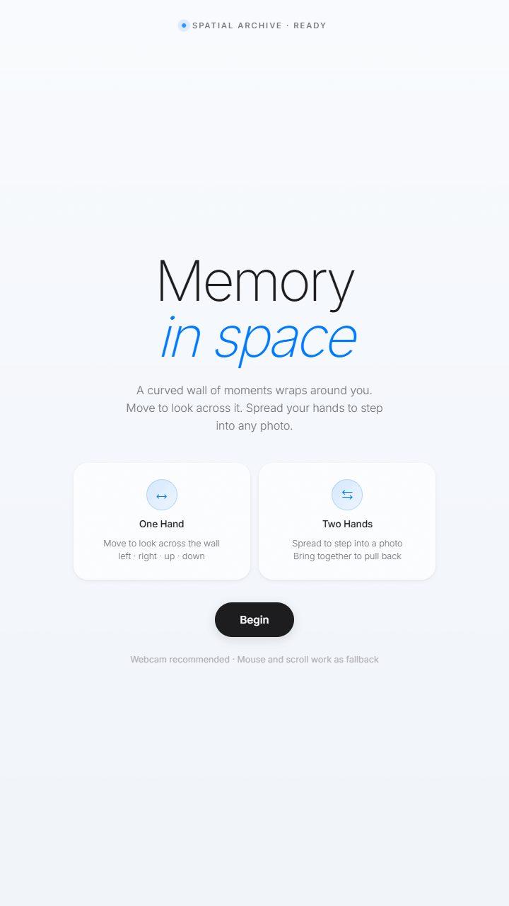 Memory in Space